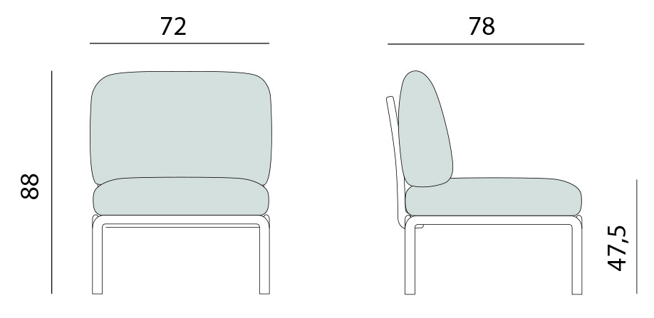Размеры кресла Komodo
