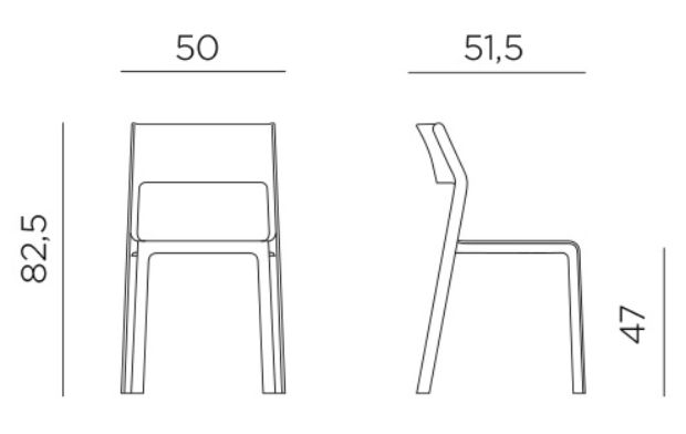 Размеры кресла Trill