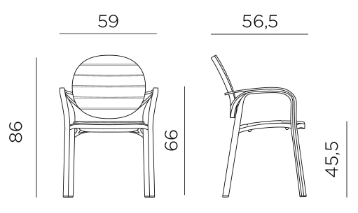 Размеры стула Palma